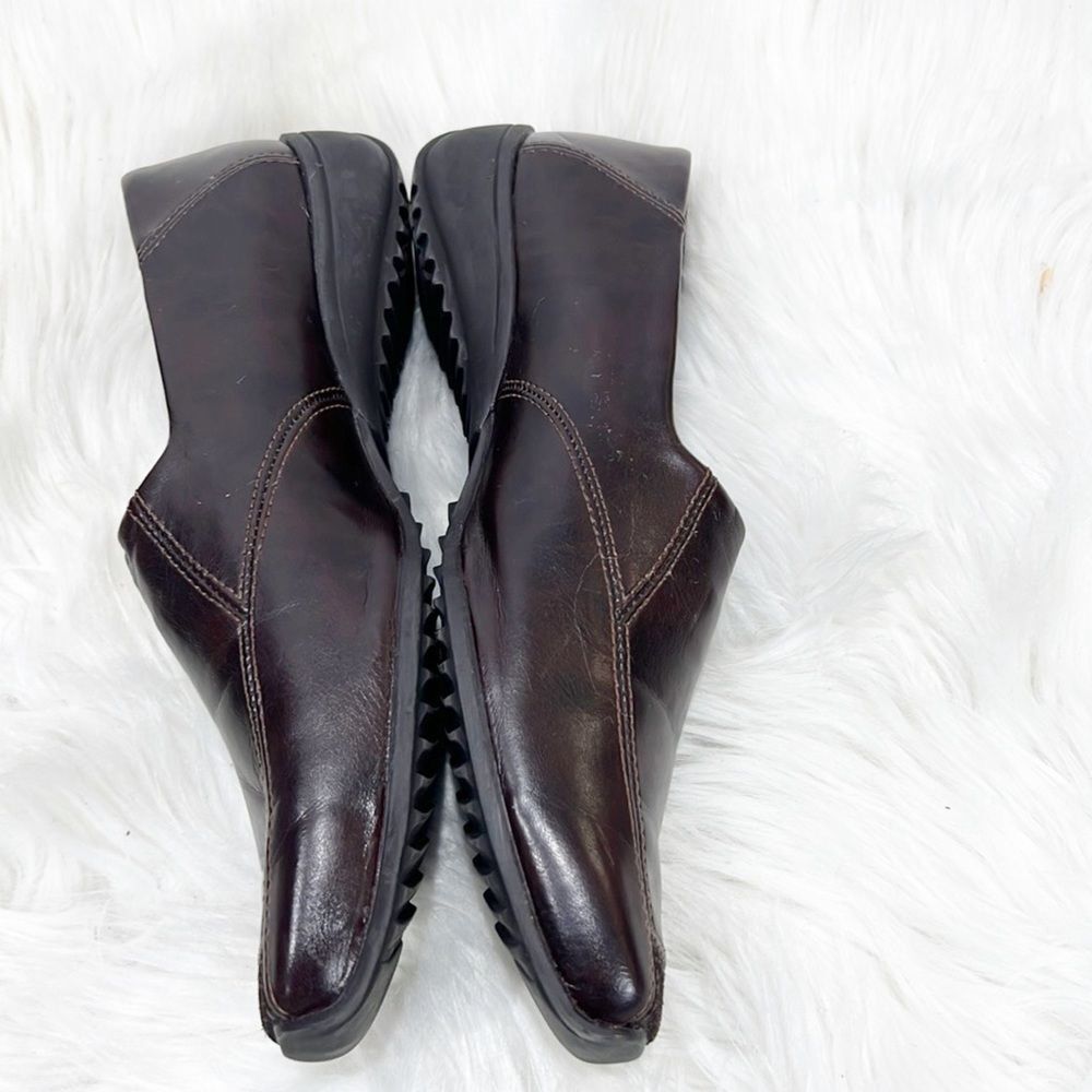 Paul Greene Brown Leather Driving Loafers, 7.5 - Picture 3 of 10